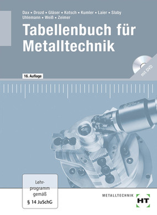 Tabellenbuch für Metalltechnik mit DVD