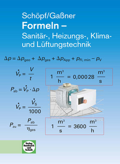 Formeln – Sanitär-, Heizungs-, Klima- und Lüftungstechnik