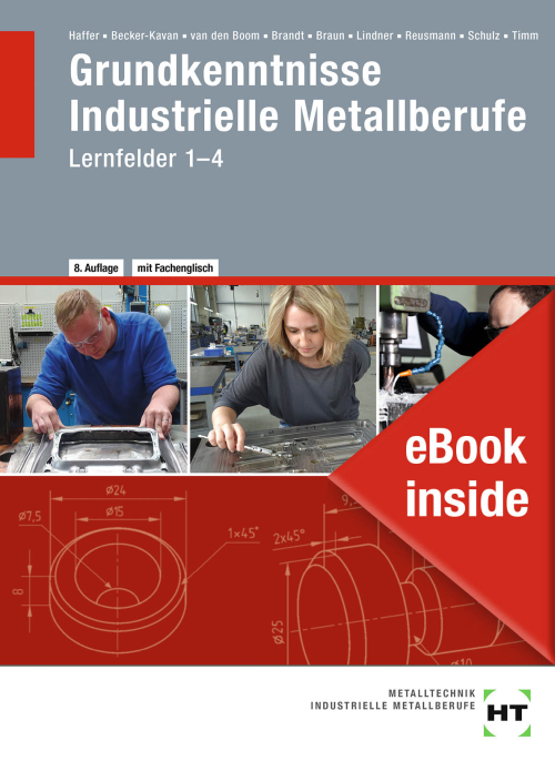 Grundkenntnisse Industrielle Metallberufe, Lernfelder 1-4 eBook inside (Buch und eBook)