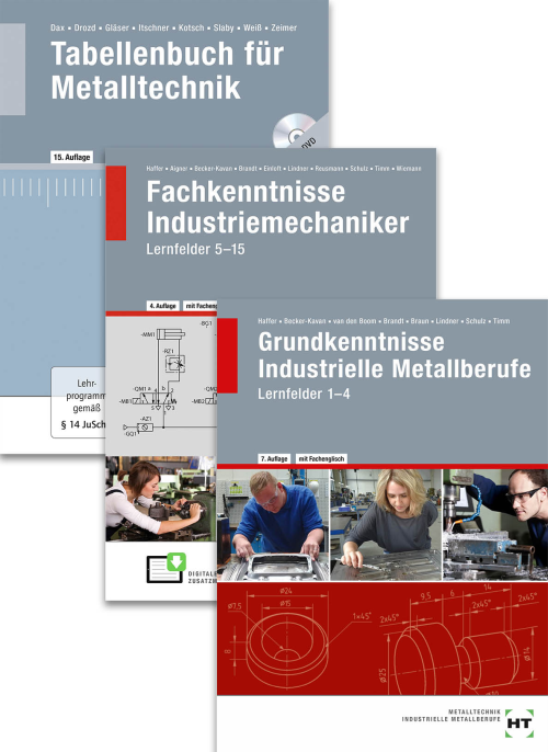 Der Industriemechaniker / Paket (bestehend aus: Lernfelder 1-15 + Tabellenbuch)