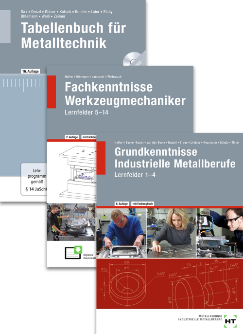 Werkzeugmacher, Lernfelder 1-14 + Tabellenbuch / Paket