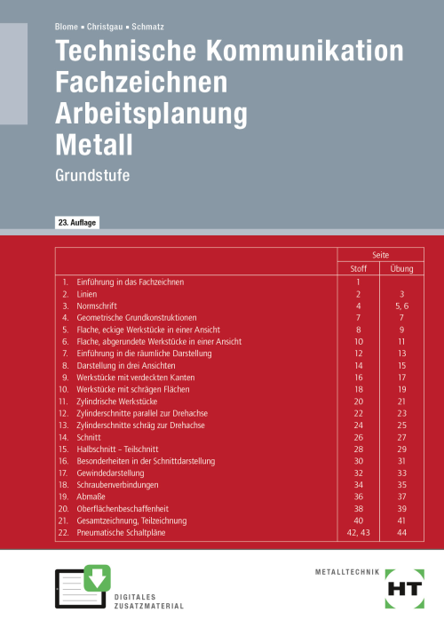 Technische Kommunikation / Fachzeichnen - Arbeitsplanung - Metall / Grundstufe eBook inside (Buch und eBook) Technische Kommunikation / Fachzeichnen - Arbeitsplanung - Metall / Grundstufe eBook inside (Buch und eBook)
