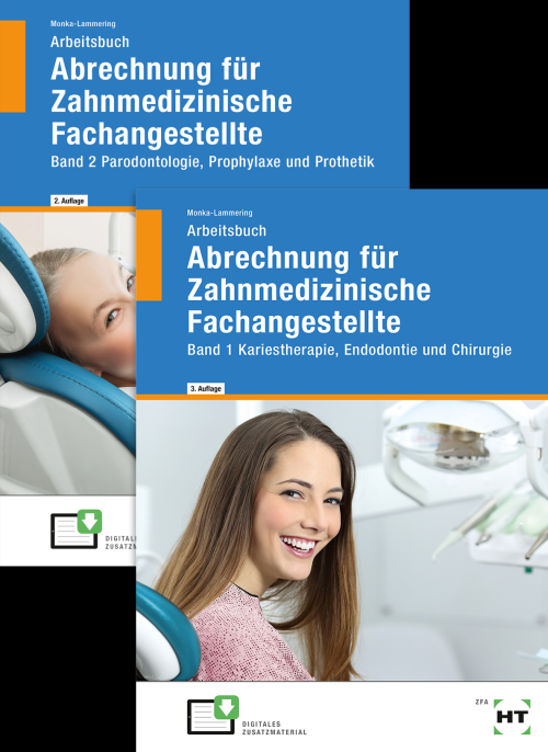 Abrechnung für Zahnmedizinische Fachangestellte /Paket (bestehend aus Bd. 1: Kariestherapie, Endodontie und Chirurgie und Bd. 2: Parodontologie, Prophylaxe und Prothetik) Abrechnung für Zahnmedizinische Fachangestellte /Paket (bestehend aus Bd. 1: Kariestherapie, Endodontie und Chirurgie und Bd. 2: Parodontologie, Prophylaxe und Prothetik)