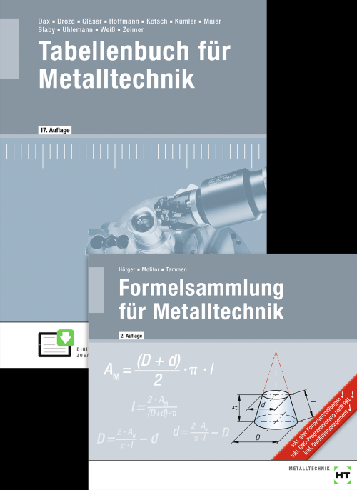 Tabellenbuch für Metalltechnik und Formelsammlung für Metalltechnik / Paket