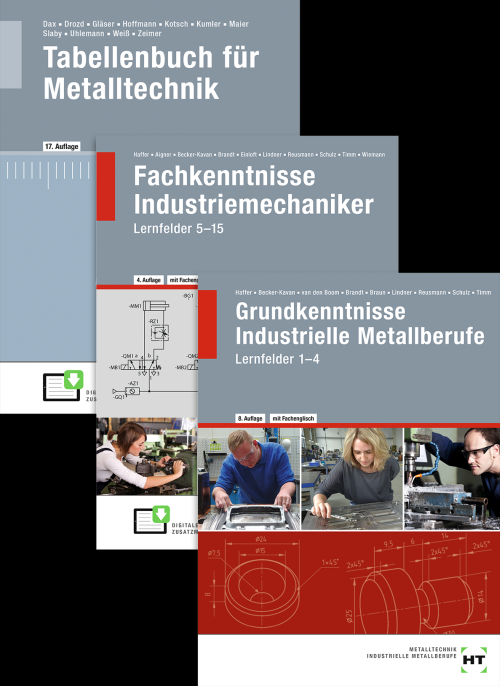 Der Industriemechaniker / Paket (bestehend aus: Lernfelder 1-15 + Tabellenbuch)