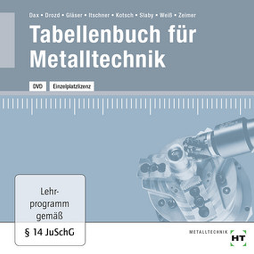 Tabellenbuch für Metalltechnik DVD Tabellenbuch für Metalltechnik DVD