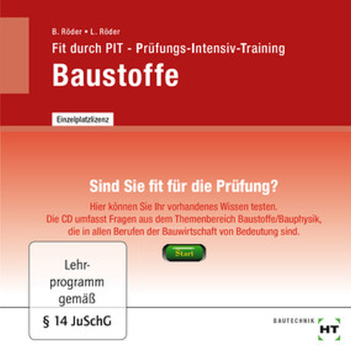 Fit durch PIT - Prüfungs-Intensiv-Training Baustoffe, CD/DVD