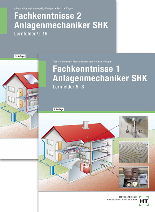 Fachkenntnisse Anlagenmechaniker SHK 1 + 2 / Paket