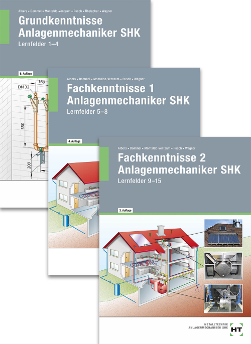 Das Gesellenstück - Anlagenmechaniker SHK, Lernfelder 1-15 / Paket