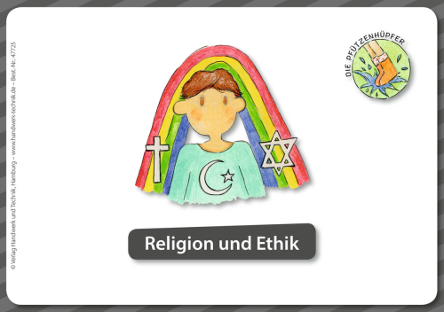 Kartenset Kita - Die Pfützenhüpfer / Zusatzkartenset 5 - Religion und Ethik eBook inside (Buch und eBook)