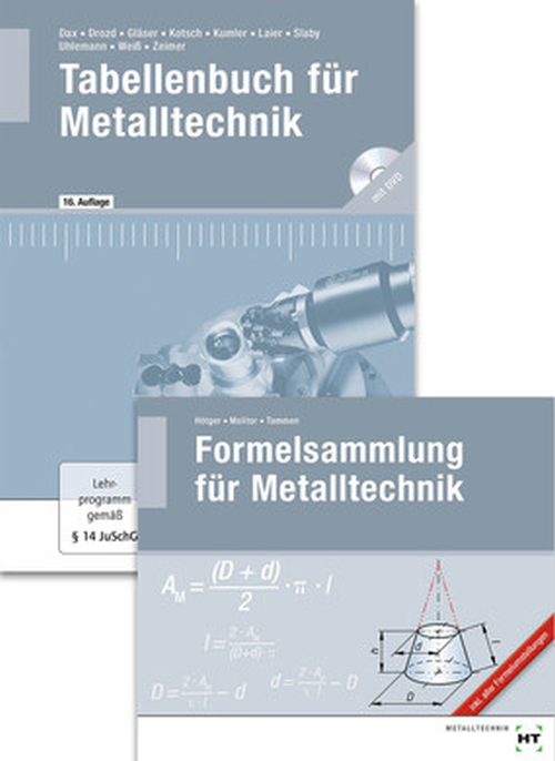 Paket (bestehend aus: Tabellenbuch und Formelsammlung für Metalltechnik)