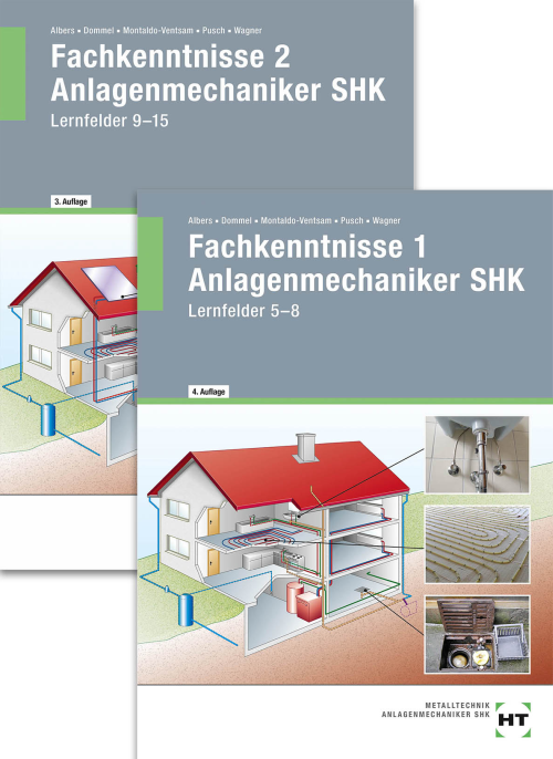 Fachkenntnisse Anlagenmechaniker SHK 1 + 2 / Paket Fachkenntnisse Anlagenmechaniker SHK 1 + 2 / Paket
